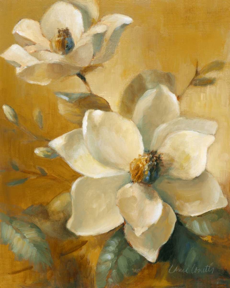 Magnolias Aglow at Sunset I art print by Lanie Loreth for $57.95 CAD