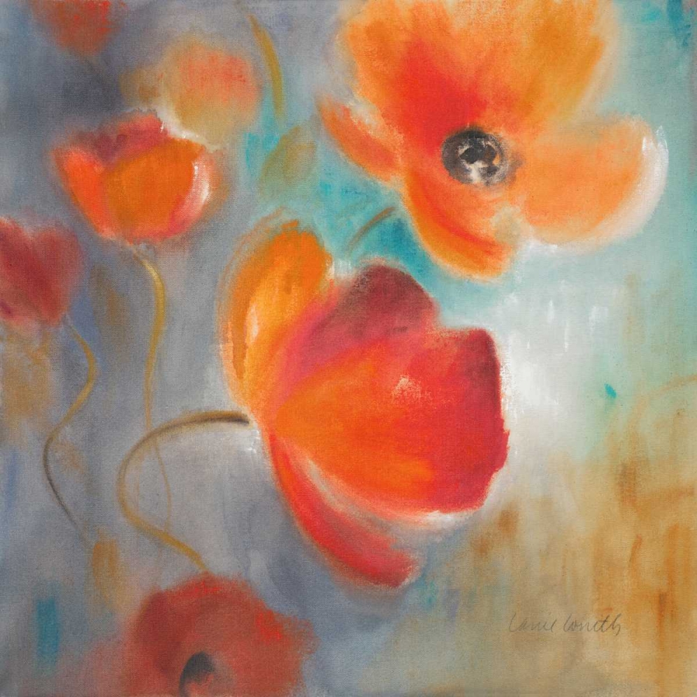 Scarlet Poppies in Bloom I art print by Lanie Loreth for $57.95 CAD