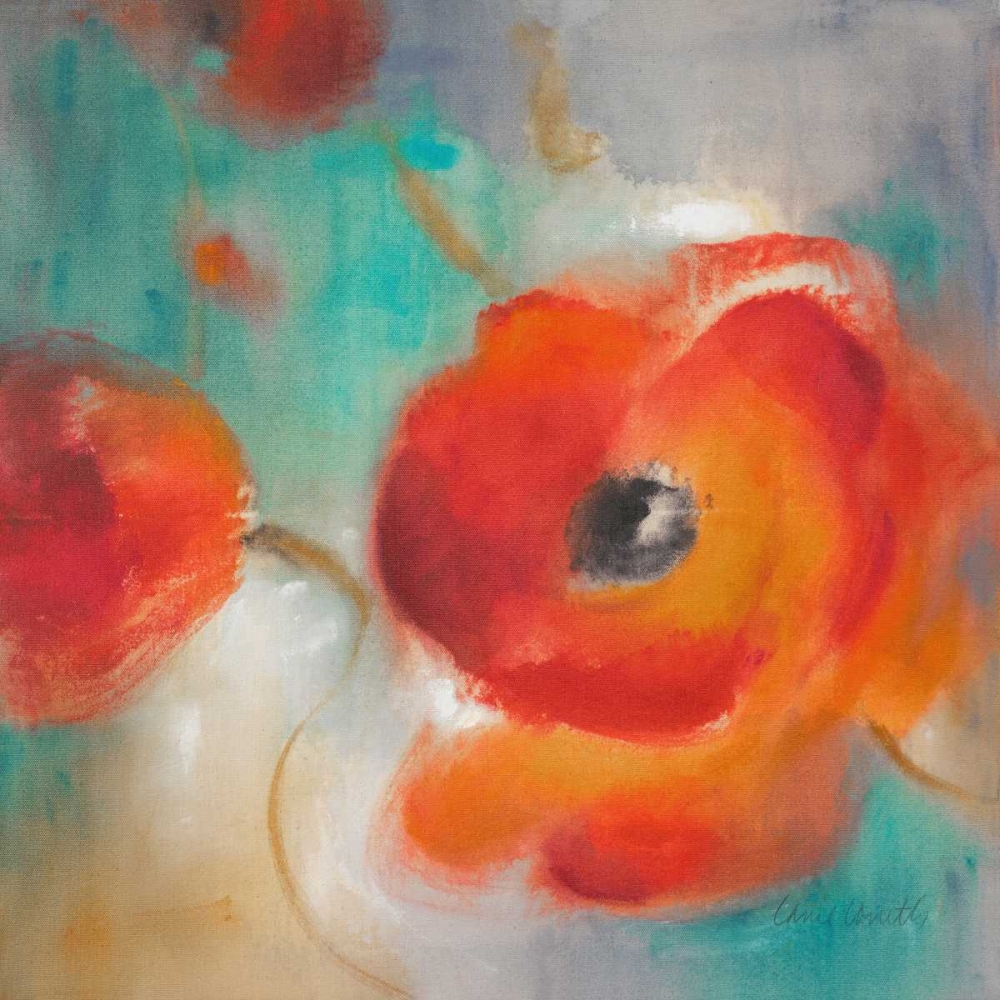 Scarlet Poppies in Bloom II art print by Lanie Loreth for $57.95 CAD