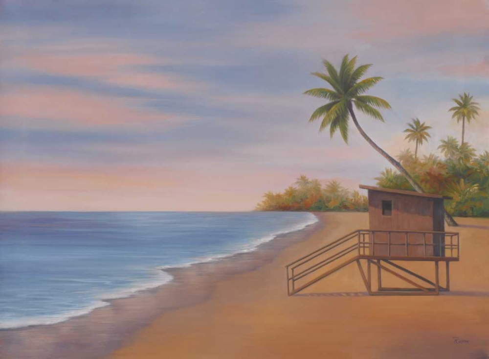 Tropical Beach II art print by Vivien Rhyan for $57.95 CAD