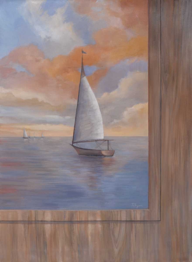 Sailing at Sunset II art print by Vivien Rhyan for $57.95 CAD