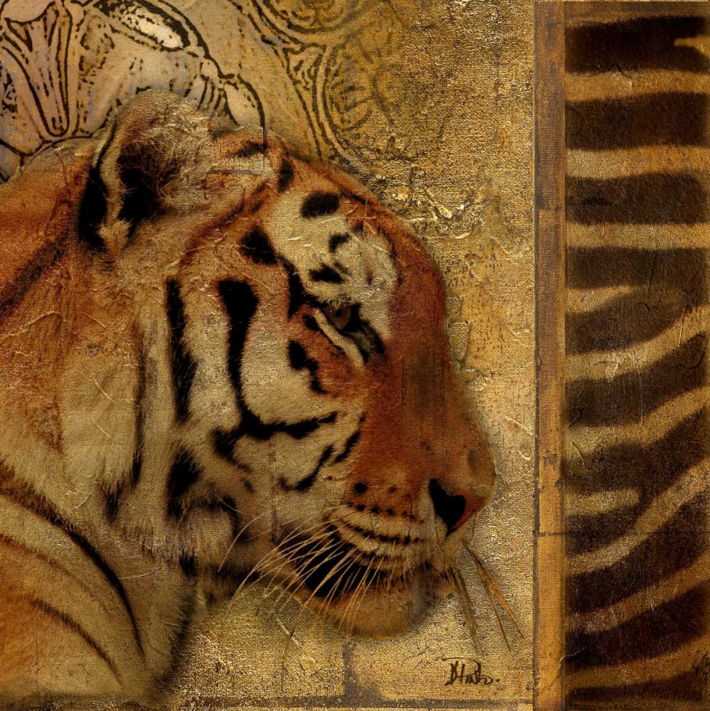 Elegant Safari II - Tiger art print by Patricia Pinto for $57.95 CAD