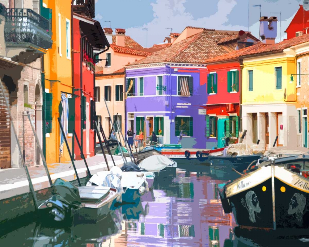 Burano Village art print by Shelley Lake for $57.95 CAD
