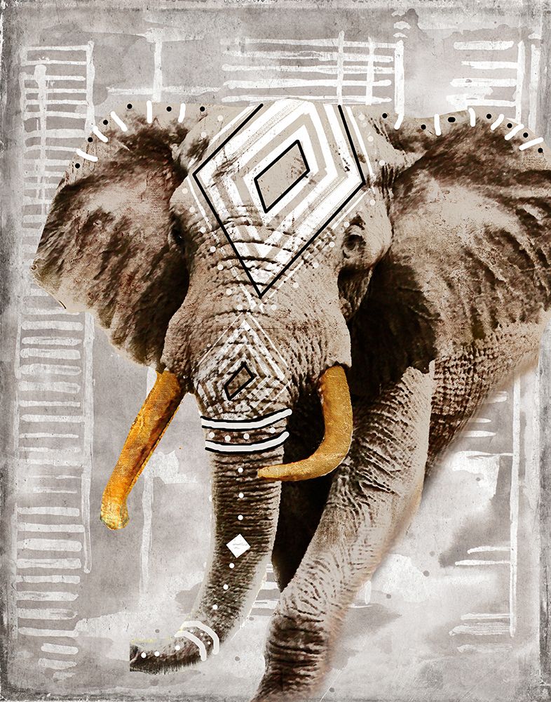Modern Boho Elephant art print by Patricia Pinto for $57.95 CAD