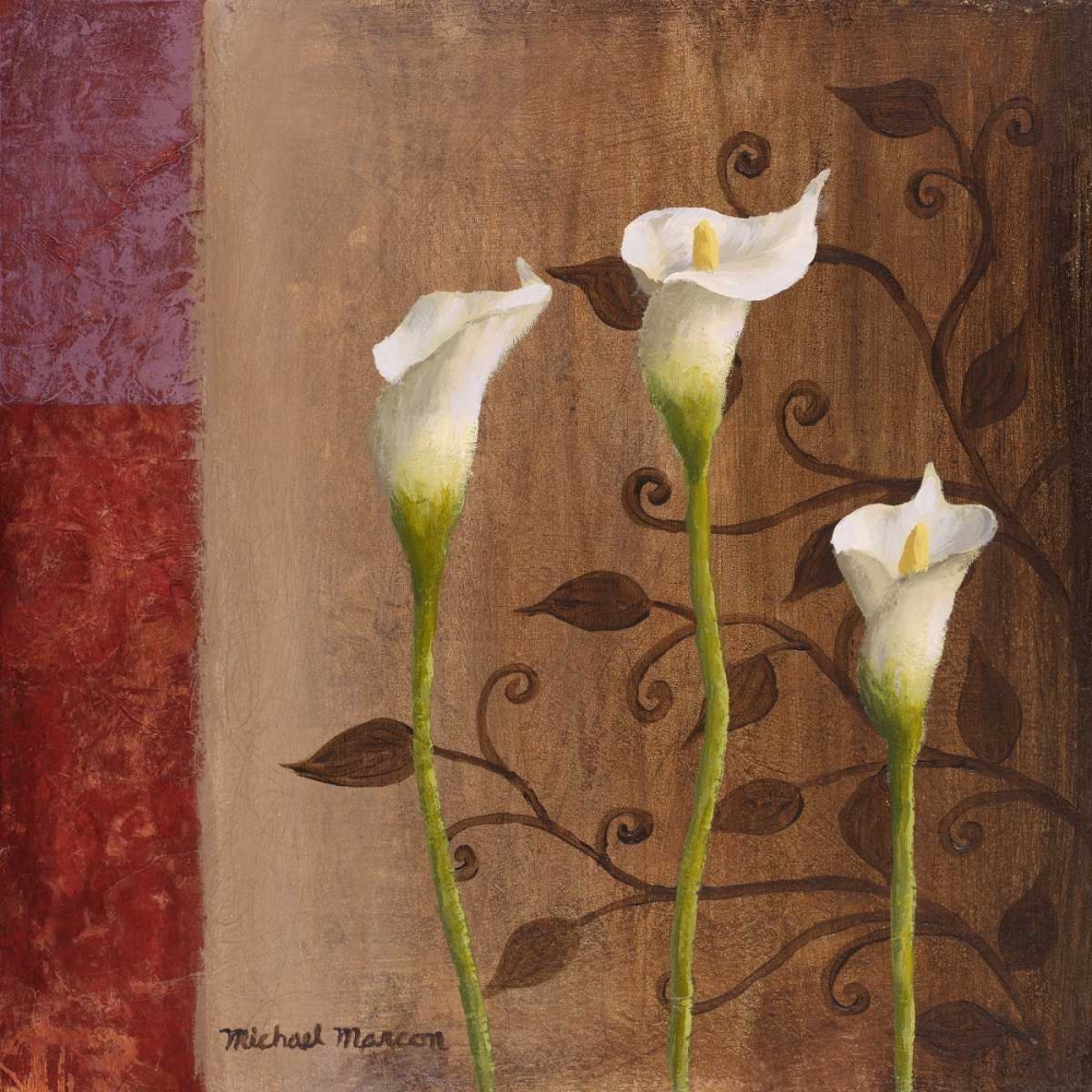 Calla Lilies I art print by Michael Marcon for $57.95 CAD