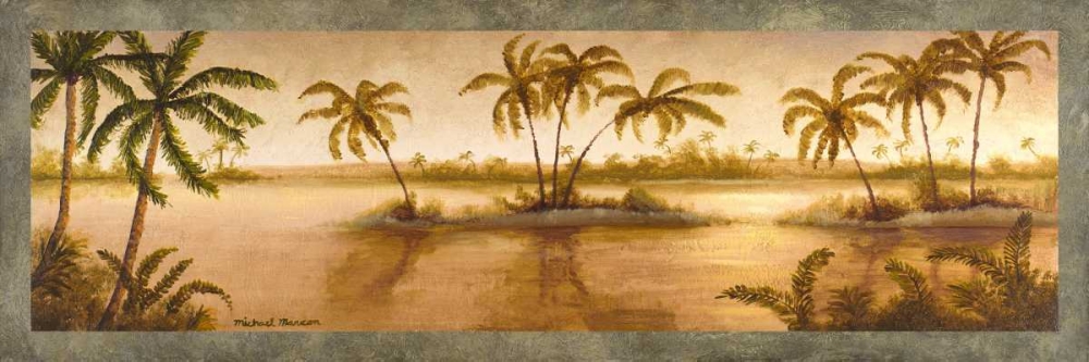 Golden Tropics II art print by Michael Marcon for $57.95 CAD