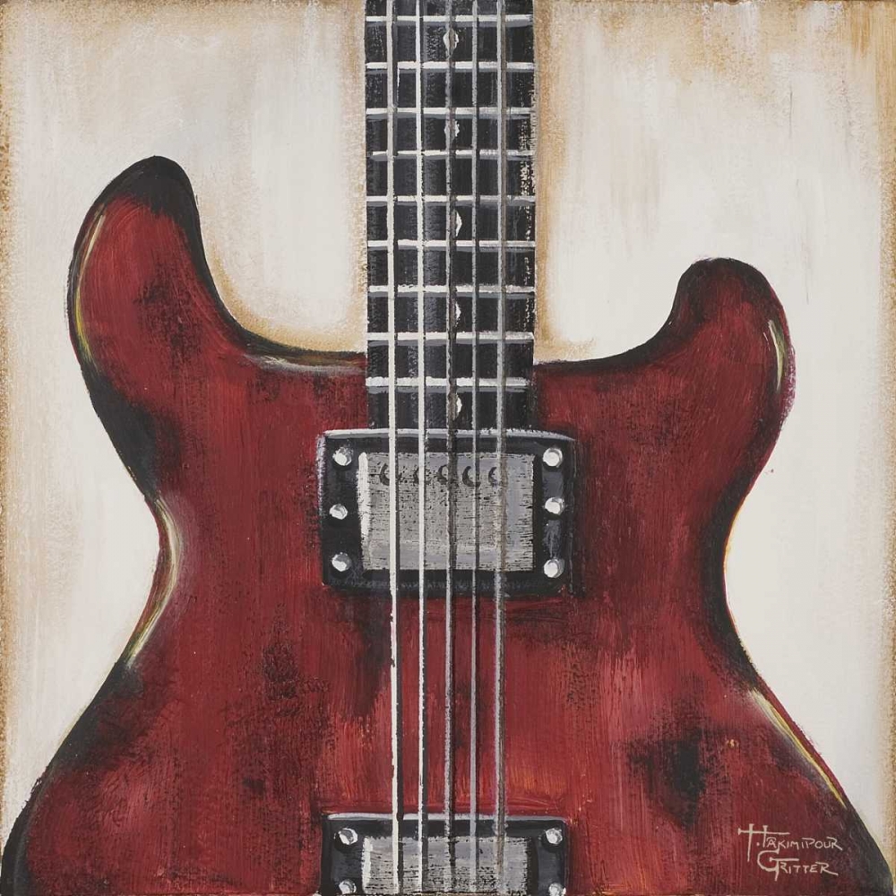 Fender - Red Guitar art print by Hakimipour-Ritter for $57.95 CAD