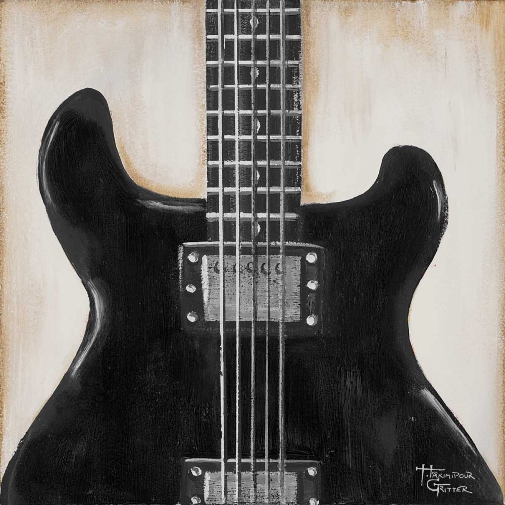 Black Guitar art print by Hakimipour-Ritter for $57.95 CAD