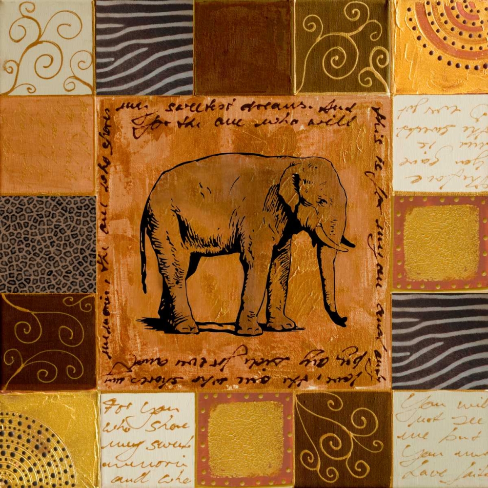 African Collage II art print by Patricia Pinto for $57.95 CAD