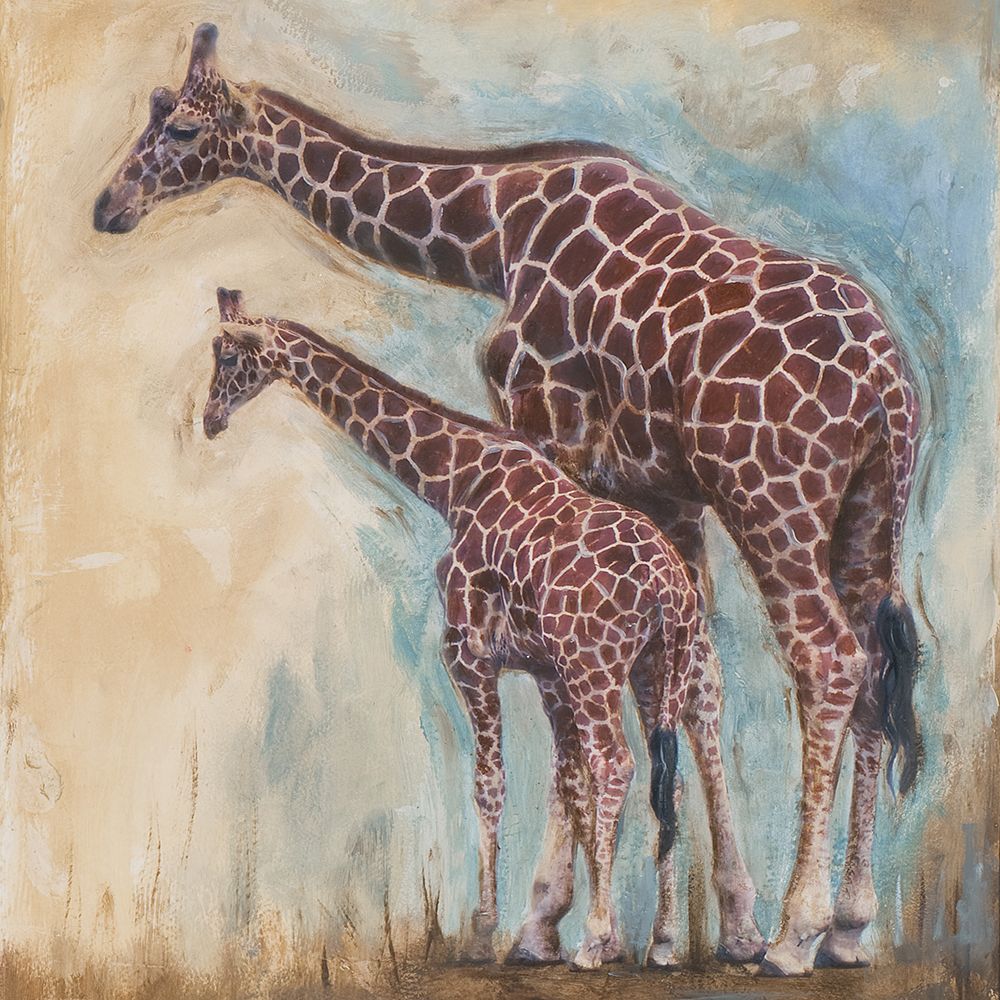 Pastel Giraffes art print by Patricia Pinto for $57.95 CAD