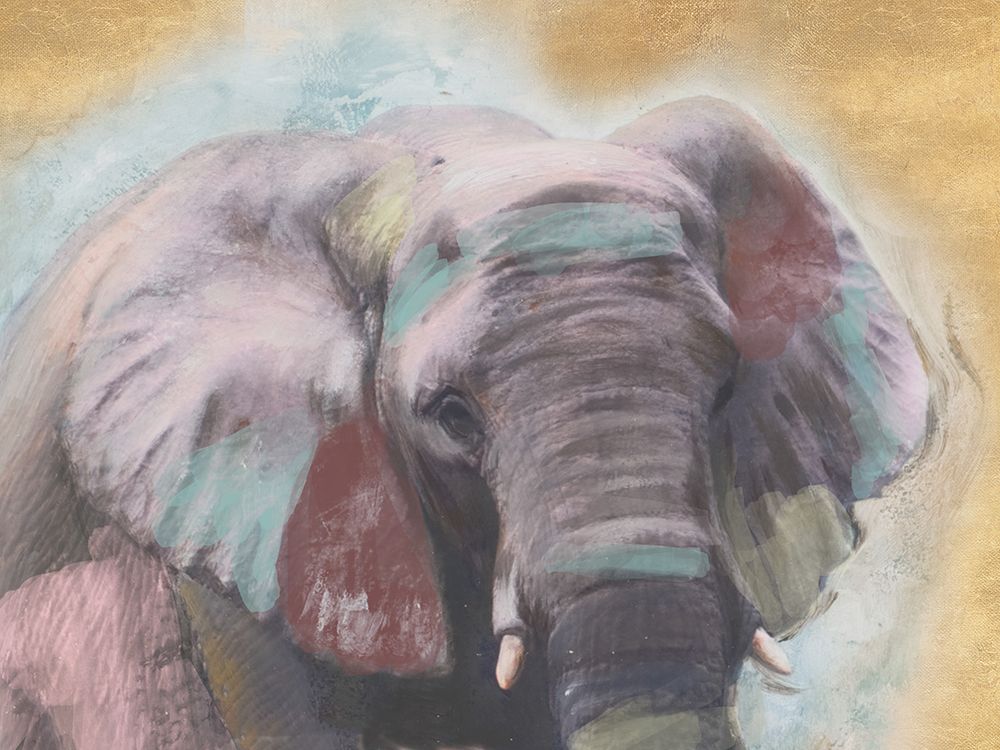 Pastel Elephant art print by Patricia Pinto for $57.95 CAD