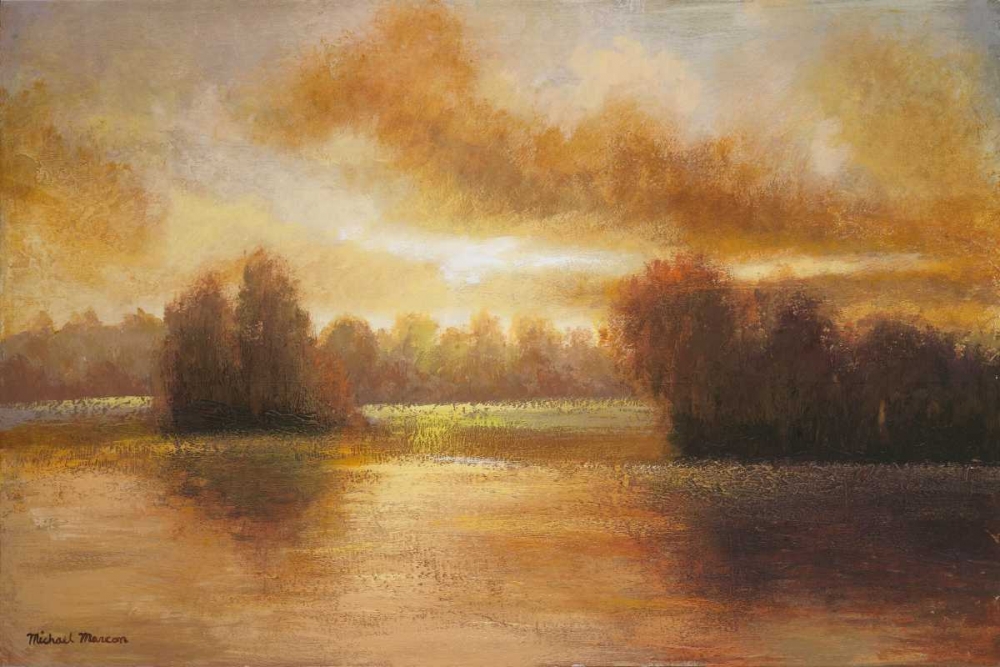 Golden Lake Glow I art print by Michael Marcon for $57.95 CAD