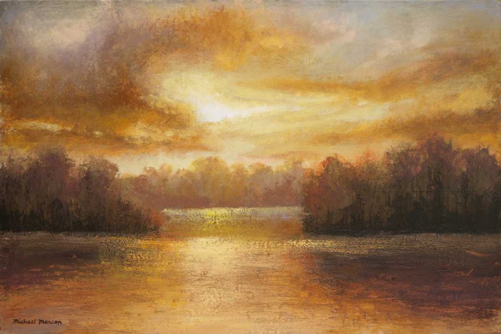 Golden Lake Glow II art print by Michael Marcon for $57.95 CAD