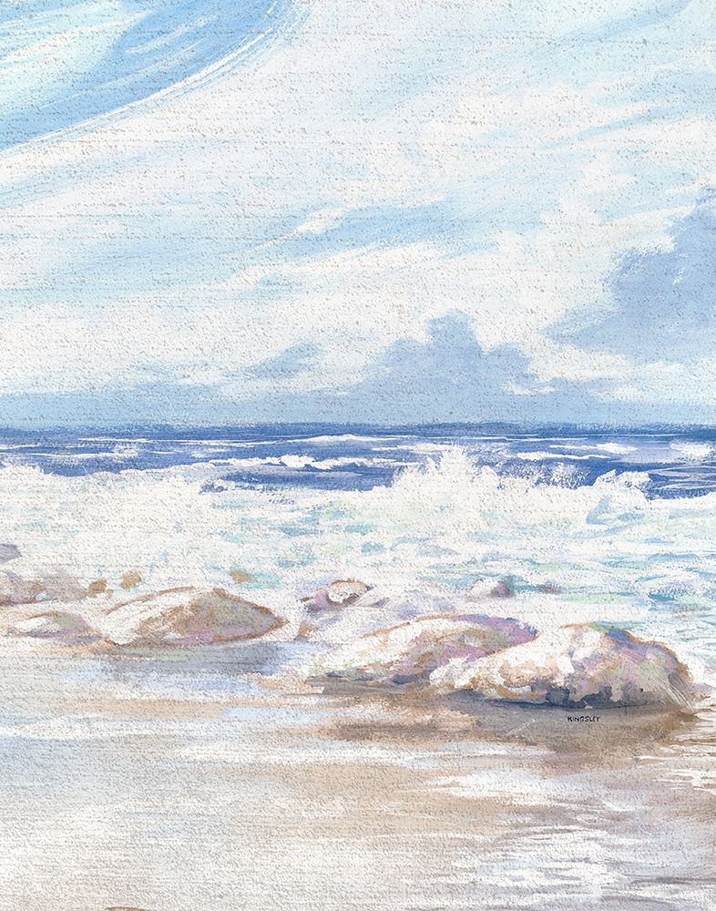 Crashing Waves art print by Kingsley for $57.95 CAD