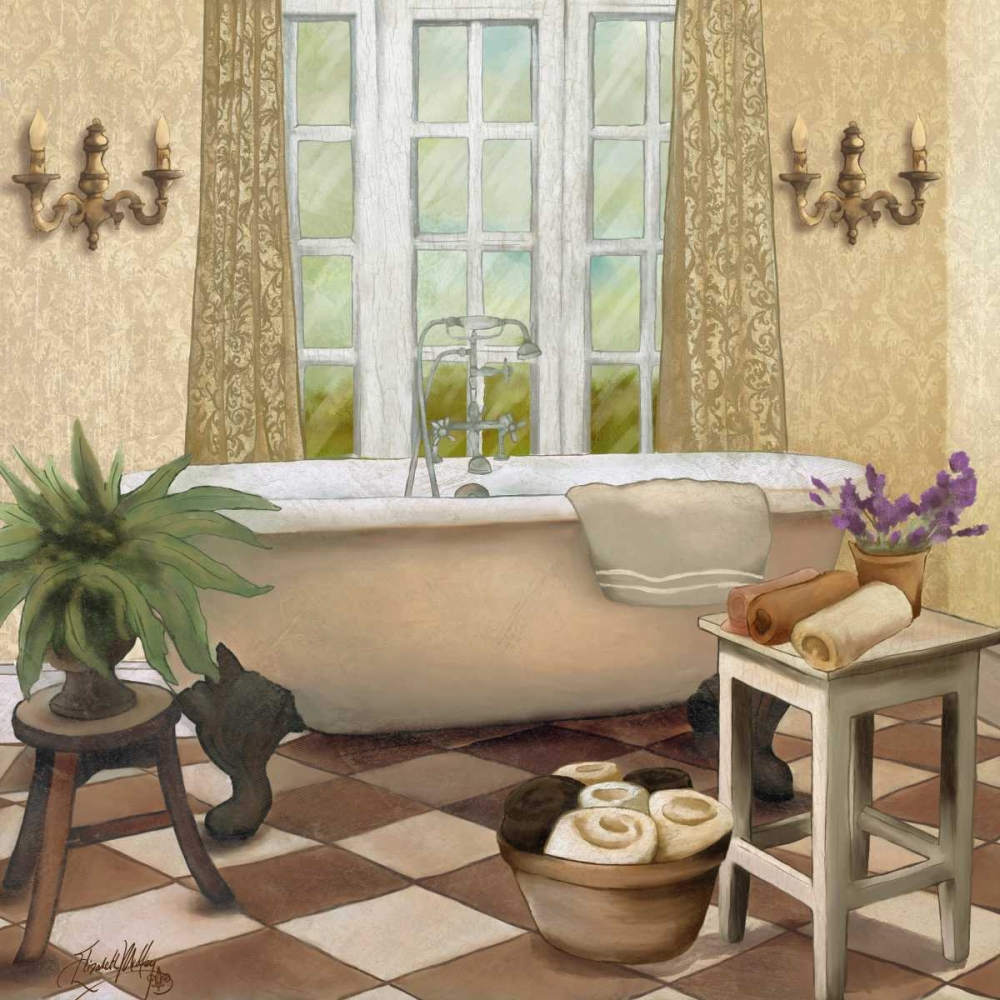 French Bath I art print by Elizabeth Medley for $57.95 CAD