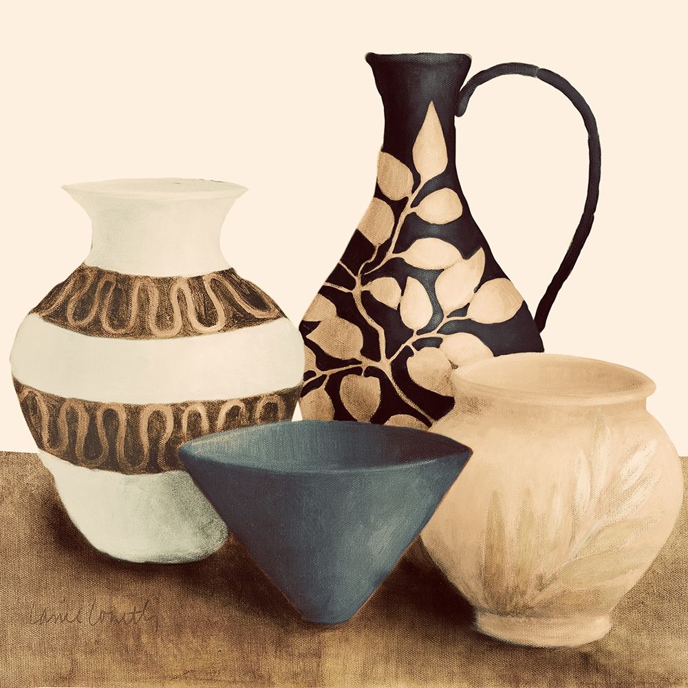 Decorative Beige Vessels I art print by Lanie Loreth for $57.95 CAD