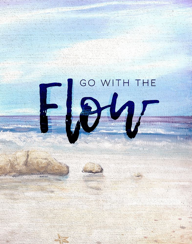 Go with the Flow art print by Kingsley for $57.95 CAD