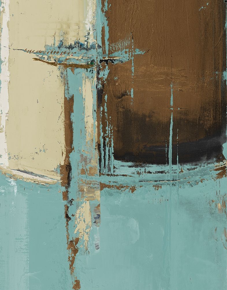 Oxido on Teal I art print by Patricia Pinto for $57.95 CAD
