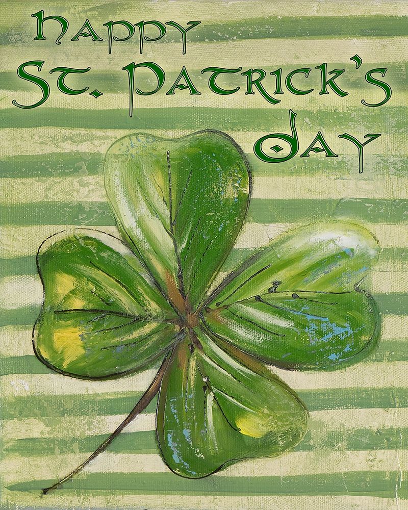 St. Patricks Four Leaf Clover art print by Patricia Pinto for $57.95 CAD