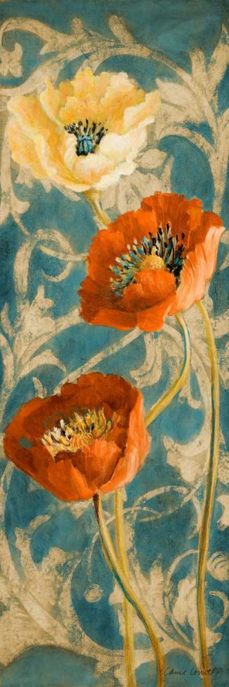 Poppies de Bleu II - enhanced art print by Lanie Loreth for $57.95 CAD