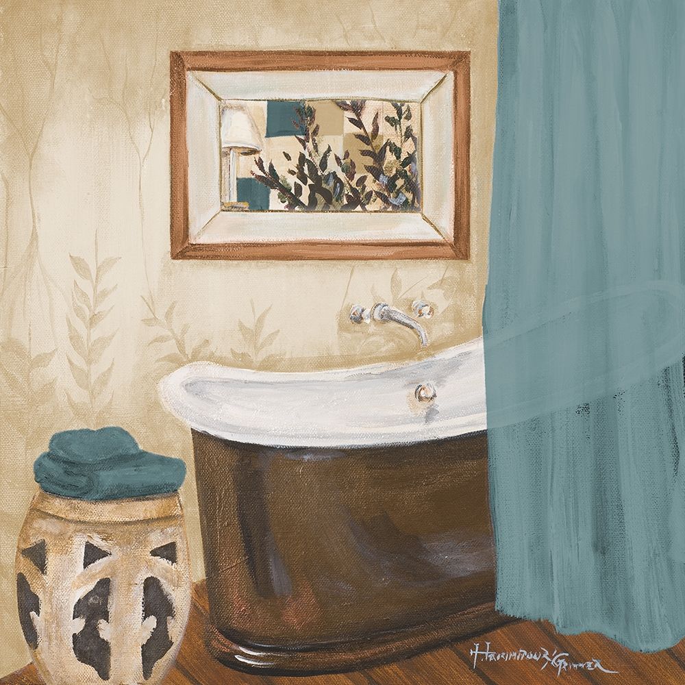 Blue Zen Bath II art print by Hakimipour-Ritter for $57.95 CAD