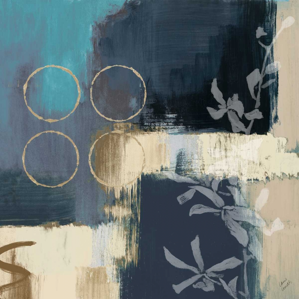 Blue Mediterranean Floral I art print by Lanie Loreth for $57.95 CAD