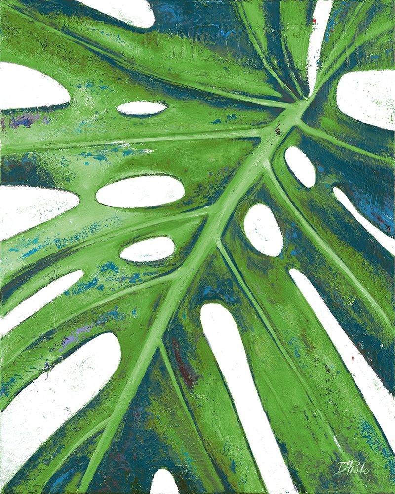 Tropical Leaf with Blue I art print by Patricia Pinto for $57.95 CAD