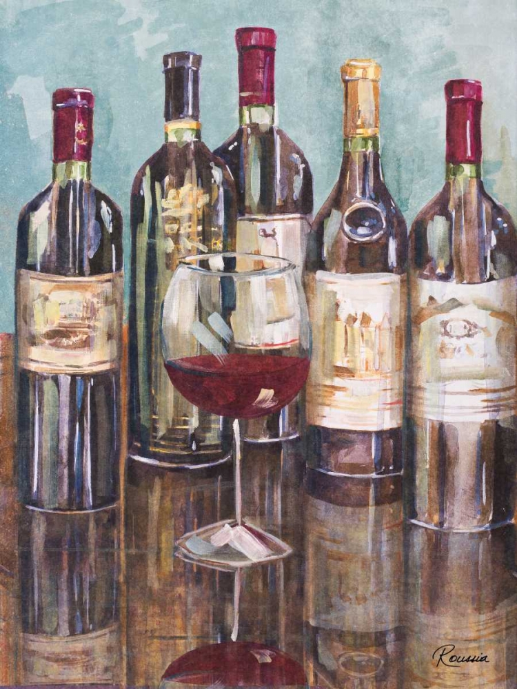 Wine Tasting I art print by Heather A. French-Roussia for $57.95 CAD