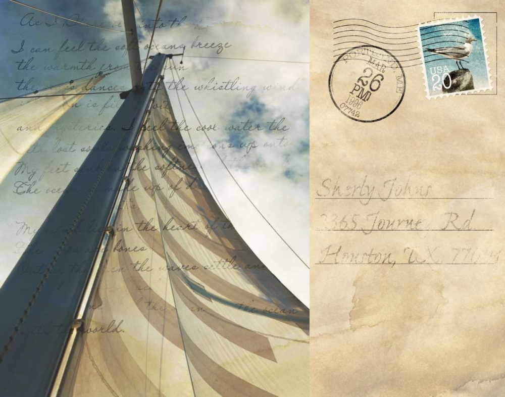 Voyage Postcard II art print by Susan Bryant for $57.95 CAD