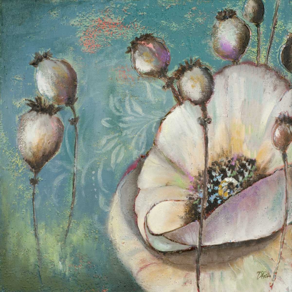 Blue Poppies I art print by Patricia Pinto for $57.95 CAD