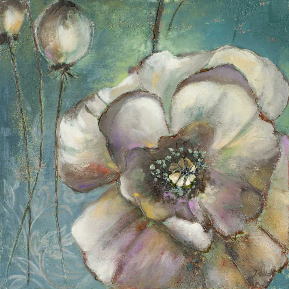 Blue Poppies II art print by Patricia Pinto for $57.95 CAD