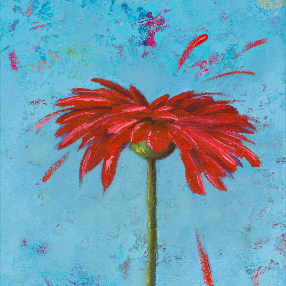 Blue Tiny Flower Square II art print by Patricia Pinto for $63.95 CAD