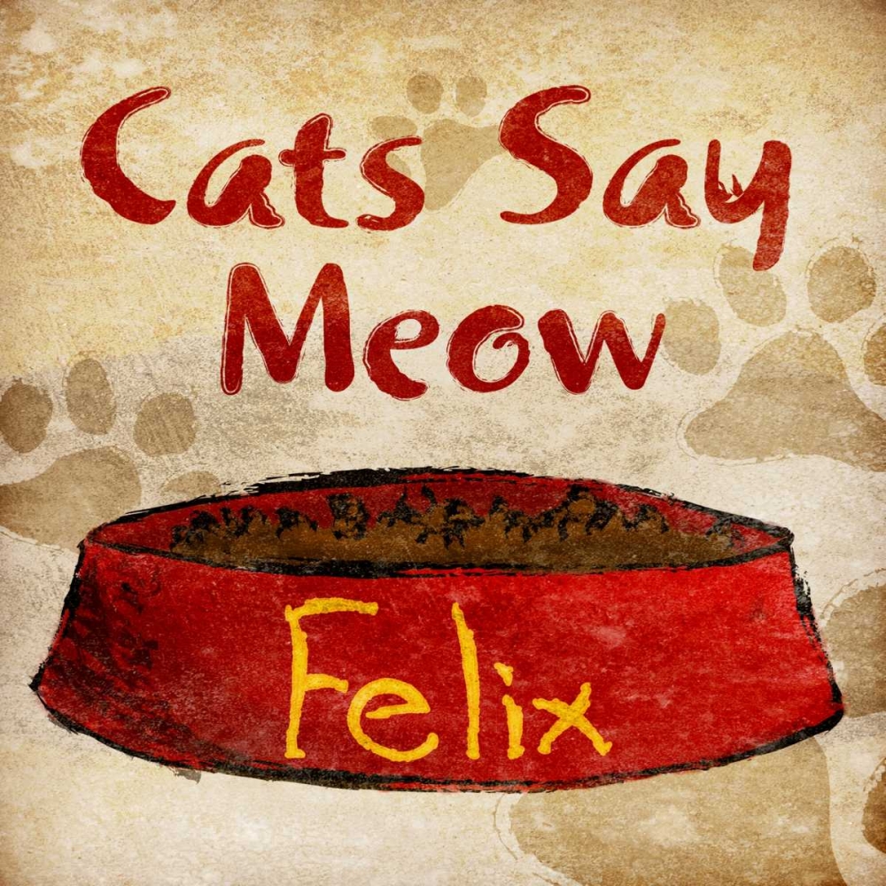Cats Say Meow art print by SD Graphics Studio for $57.95 CAD