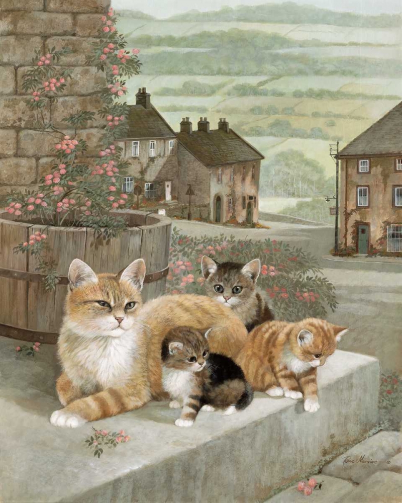 Tea Rose Playtime art print by Ruane Manning for $57.95 CAD