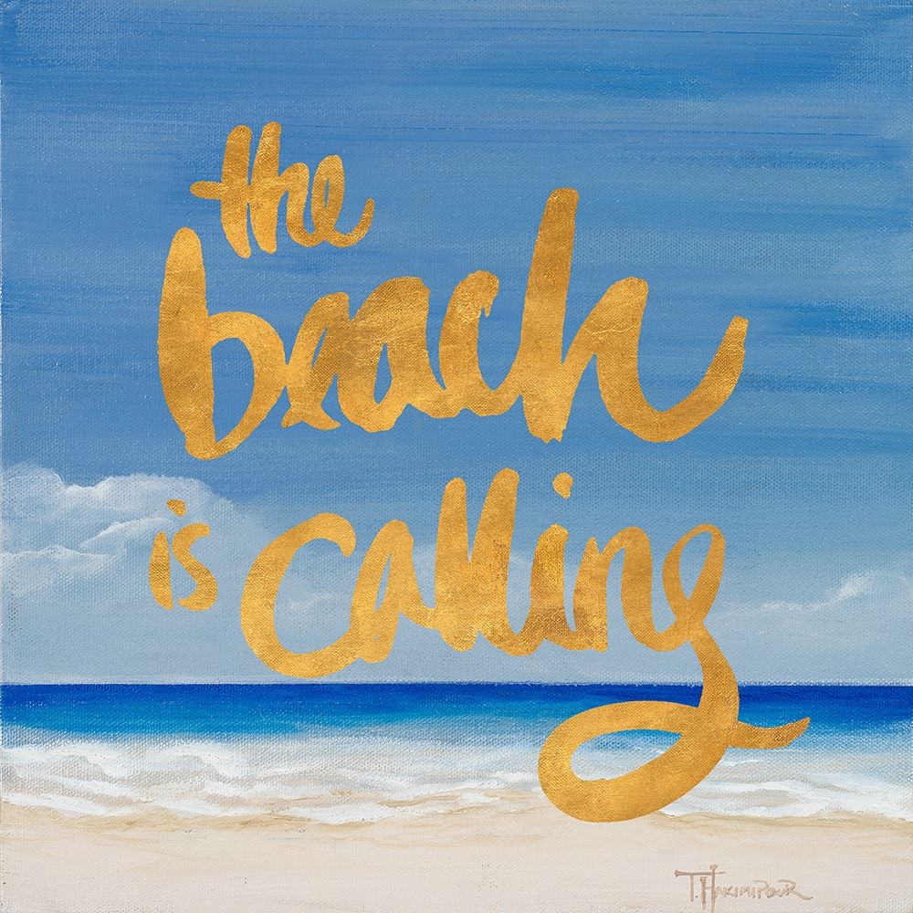 The Beach Is Calling art print by Tiffany Hakimipour for $57.95 CAD