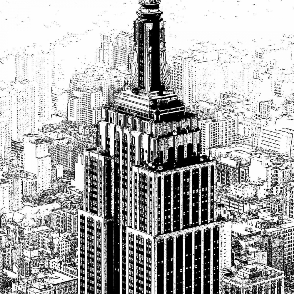 Empire State Sketch art print by Shelley Lake for $57.95 CAD