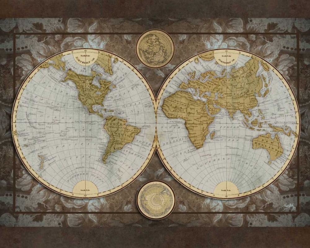 World Map art print by Elizabeth Medley for $57.95 CAD