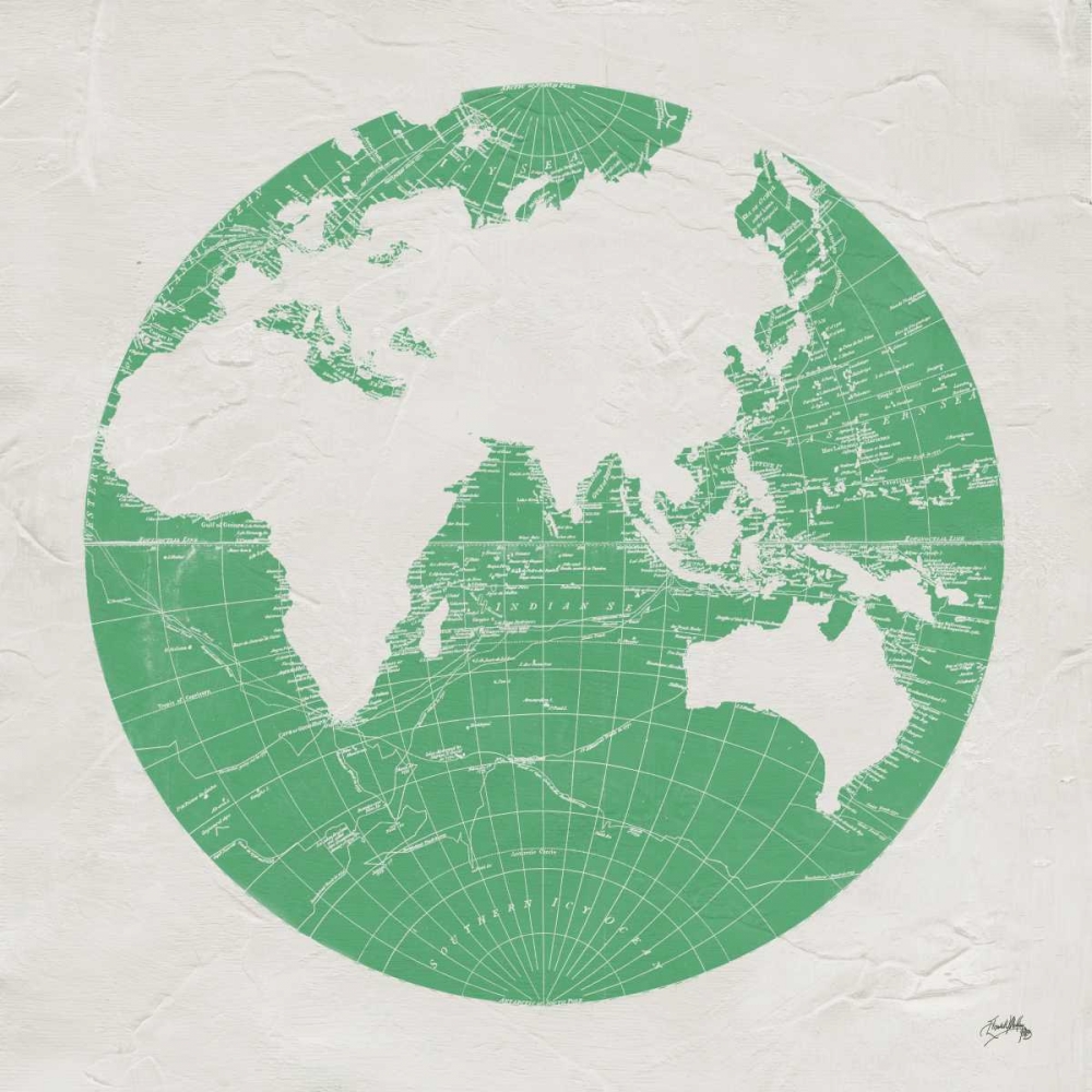 Green Globe II art print by Elizabeth Medley for $57.95 CAD