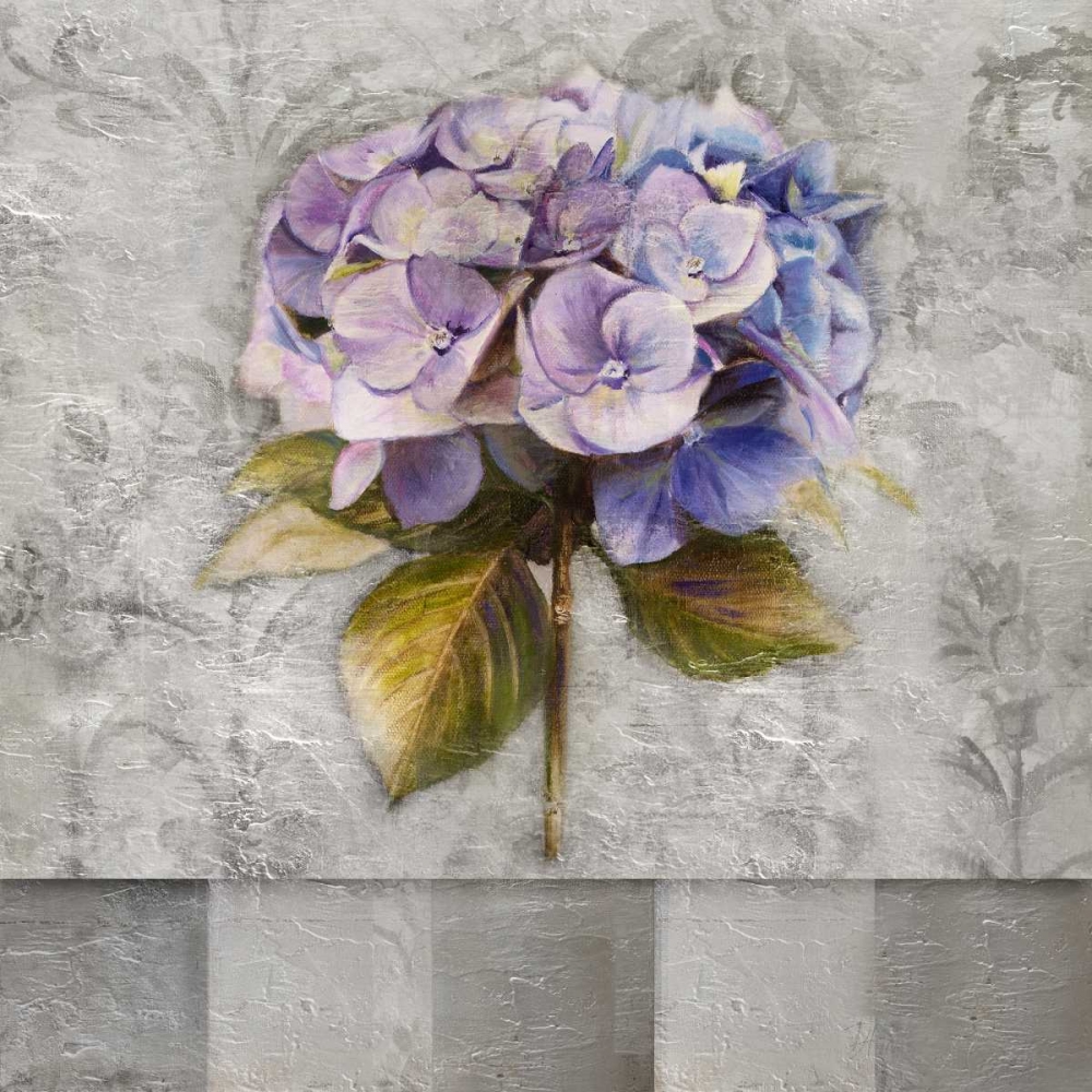 Hydrangeas and Stripes I art print by Patricia Pinto for $57.95 CAD