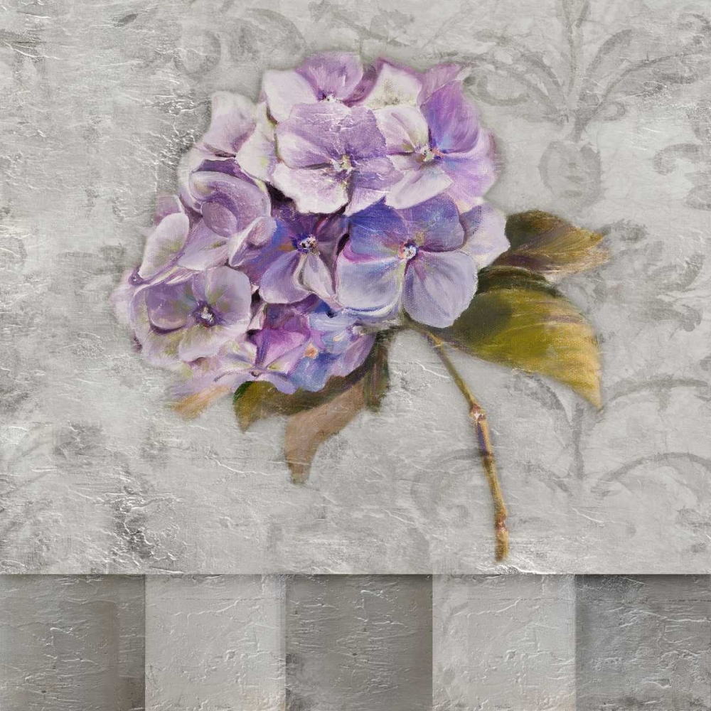 Hydrangeas and Stripes II art print by Patricia Pinto for $57.95 CAD