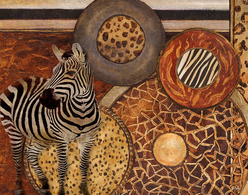 African Safari Circles I art print by Patricia Pinto for $57.95 CAD