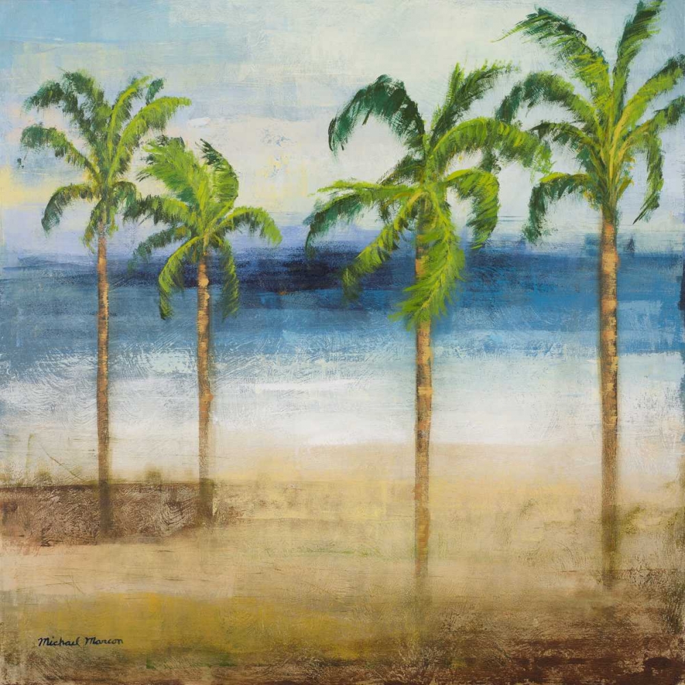 Ocean Palms I art print by Michael Marcon for $57.95 CAD