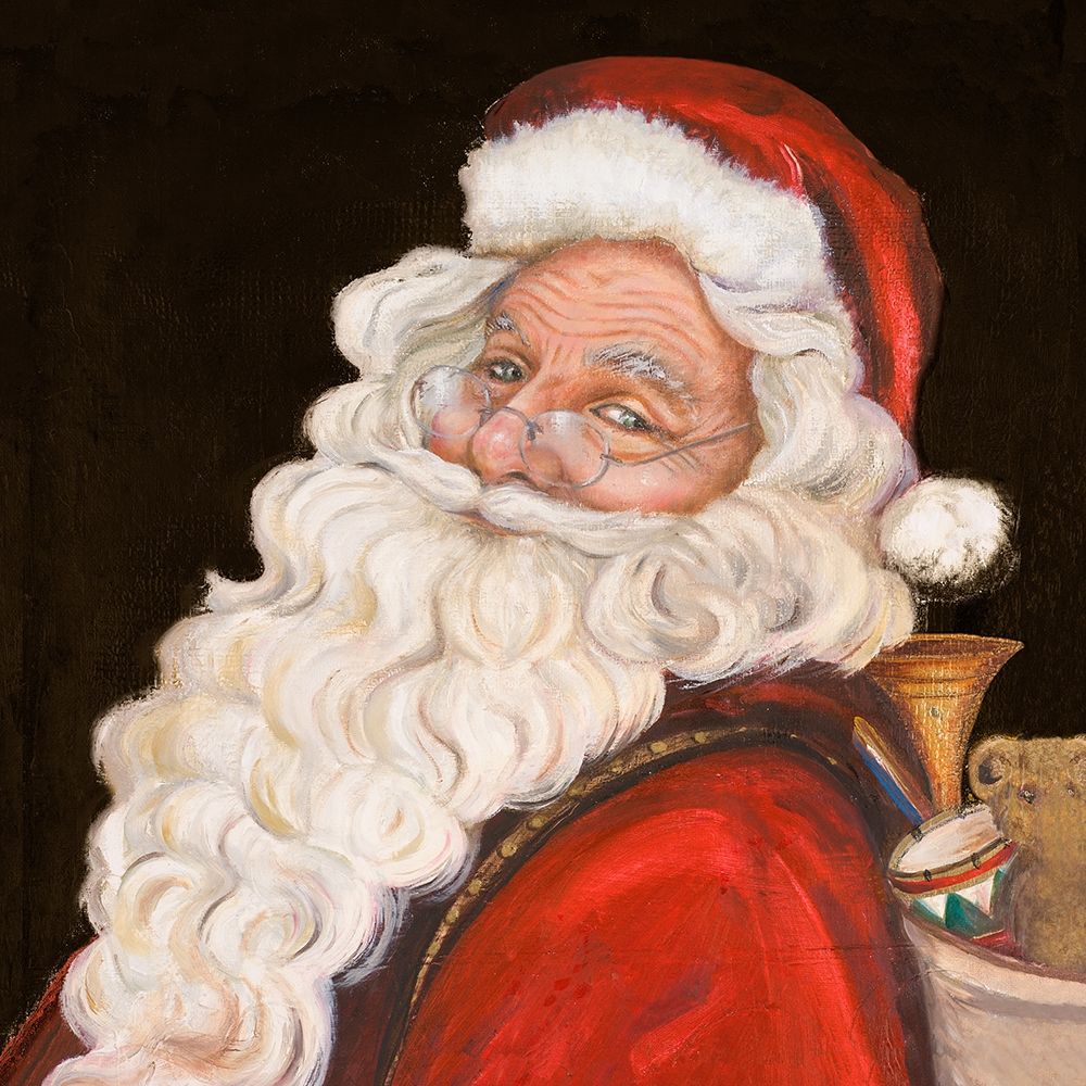 Smiling Santa art print by Patricia Pinto for $57.95 CAD