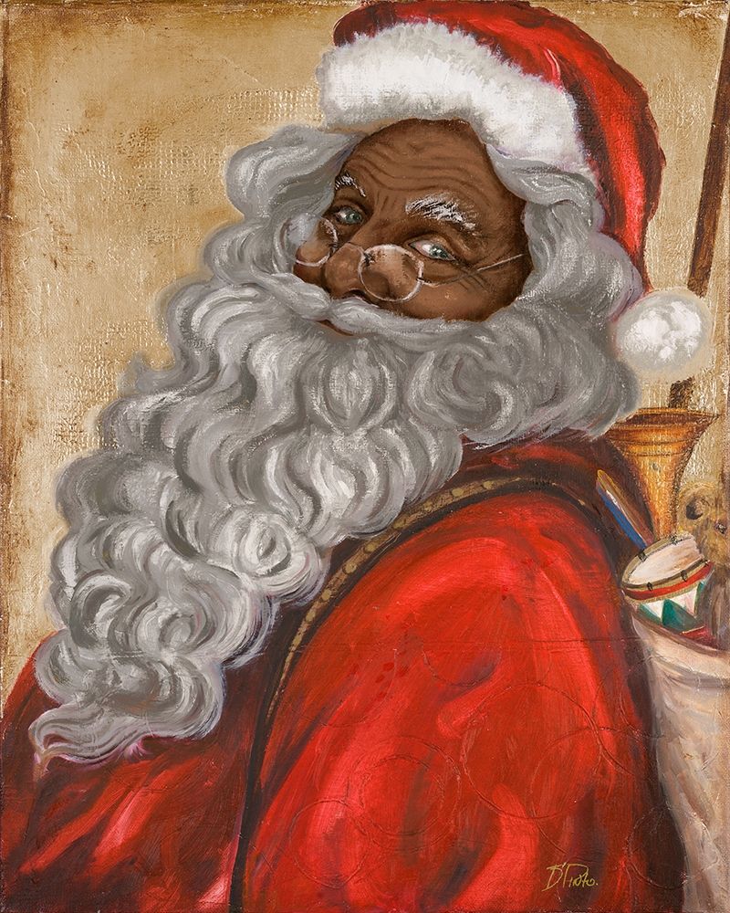 African American Jolly St. Nick art print by Patricia Pinto for $57.95 CAD