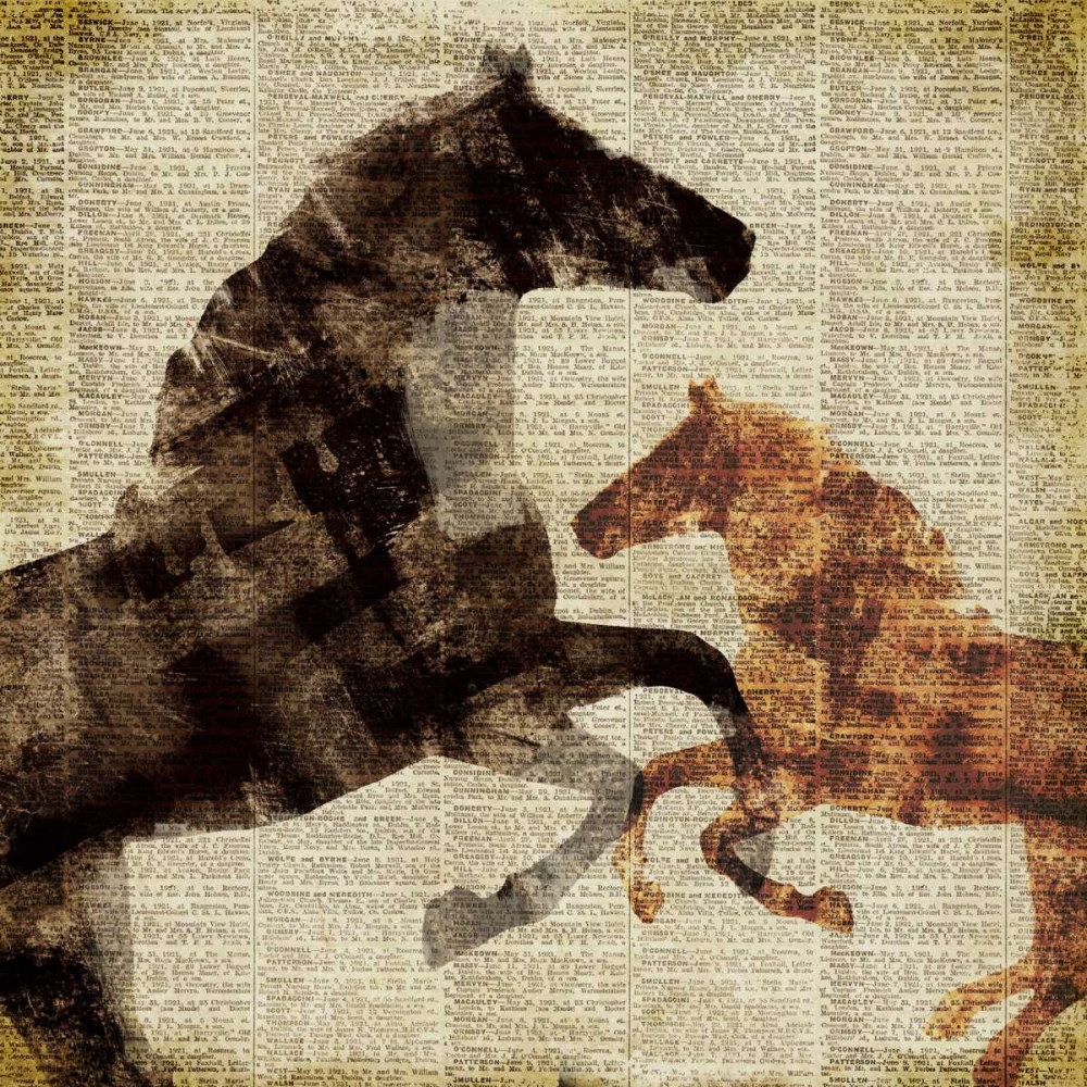 Horses I art print by Dan Meneely for $57.95 CAD