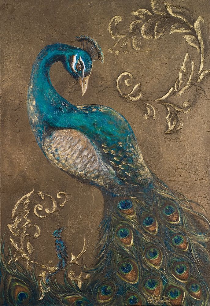 Pershing Peacock I art print by Tiffany Hakimipour for $57.95 CAD