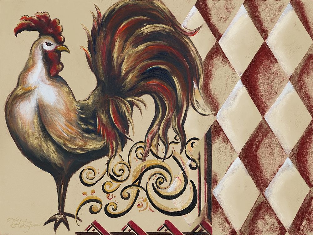 Rules the Roosters Plaid I art print by Tiffany Hakimipour for $57.95 CAD