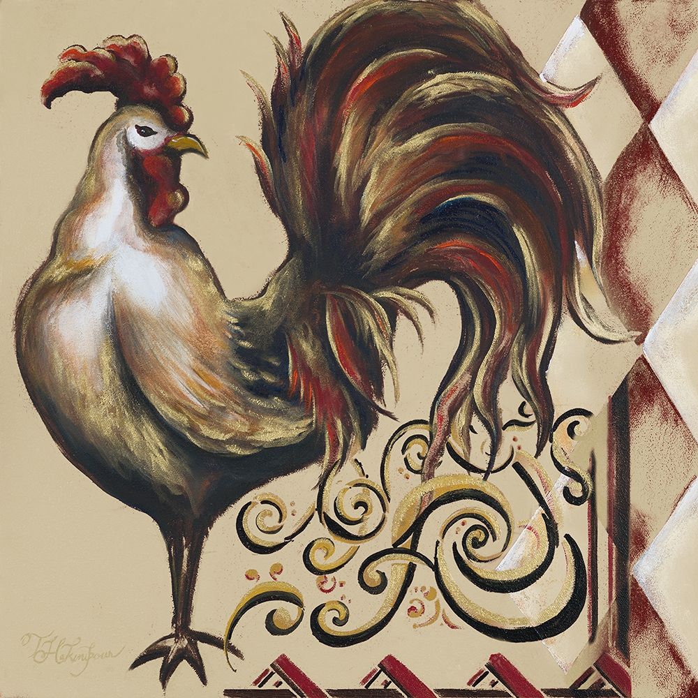 Rules the Roosters Square I art print by Tiffany Hakimipour for $57.95 CAD