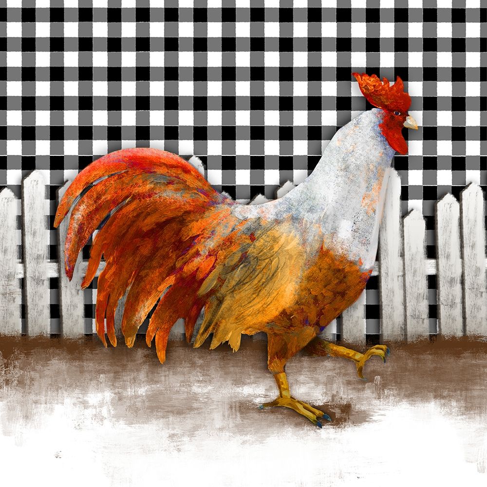 Morning Rooster I art print by Dan Meneely for $57.95 CAD