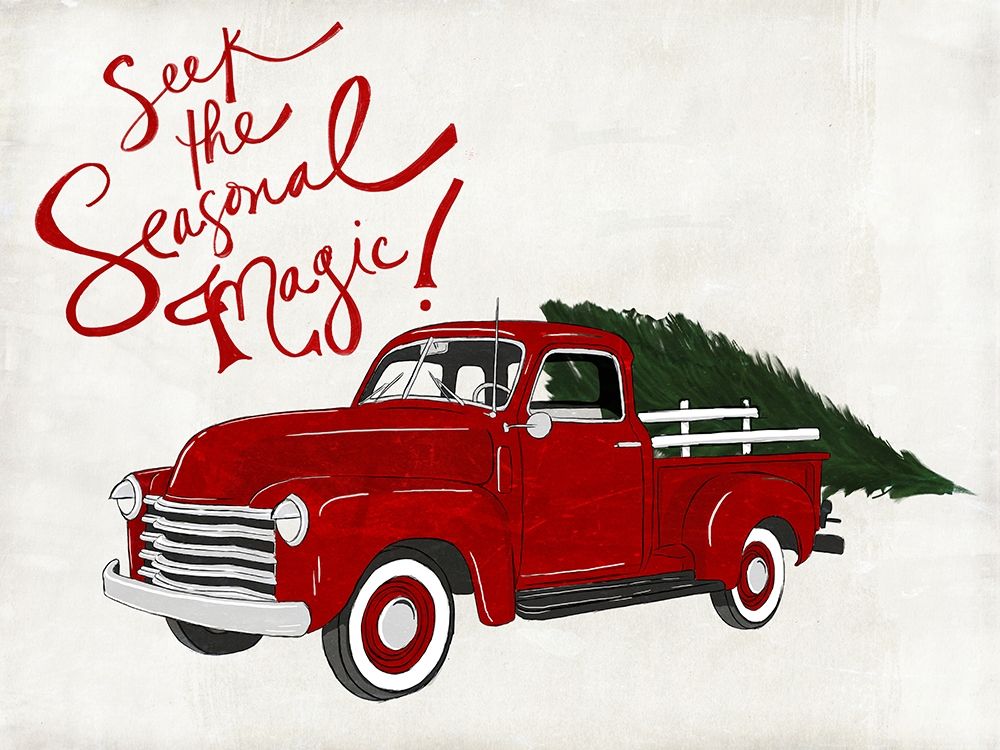 Seasonal Vehicle I art print by SD Graphics Studio for $57.95 CAD